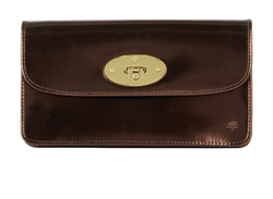 Mulberry Postman's Lock Continental Wallet, Leather, Brown, MIC, B, 3*